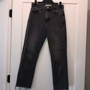 Topshop High Rise Cropped Jeans
